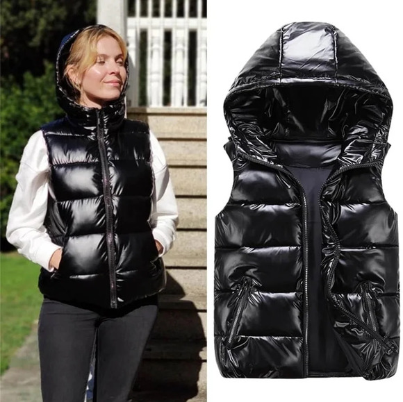 youyuede Jackets & Blazers - Youyuede-Women Sleeveless Puffer  Jacket